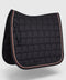 Dressage saddle pad 24/7 in black with copper and gray cord