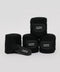 Fleece Bandagen 4 er Set schwarz
