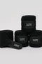 Fleece Bandagen 4 er Set schwarz