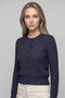 Cardigan Zopf navy
