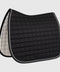 Gigolo saddle pad in black with silver/black/anthracite cord