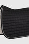 Gigolo saddle pad in black with silver/black/anthracite cord