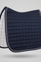Gigolo saddle pad navy with silver/navy/anthracite colored cord