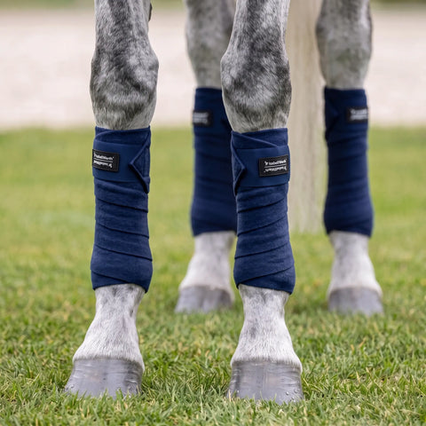 Fleece Bandagen 4 er Set navy