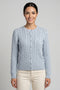 Cardigan Zopf hellblau