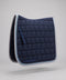 Dressage saddle pad 24/7 in navy with blue and grey piping
