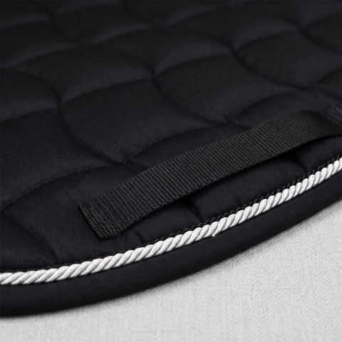 DR Saddle pad 24/7 black, cord silver-black