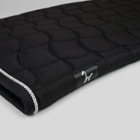 DR Saddle pad 24/7 black, cord silver-black