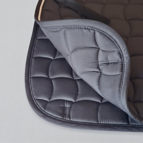 DR Saddle pad 24/7 black, cord silver-black
