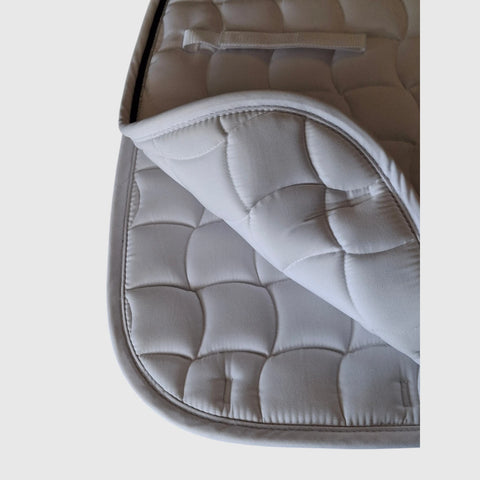 DR Saddle Pad 24/7 white, cord navy-silver