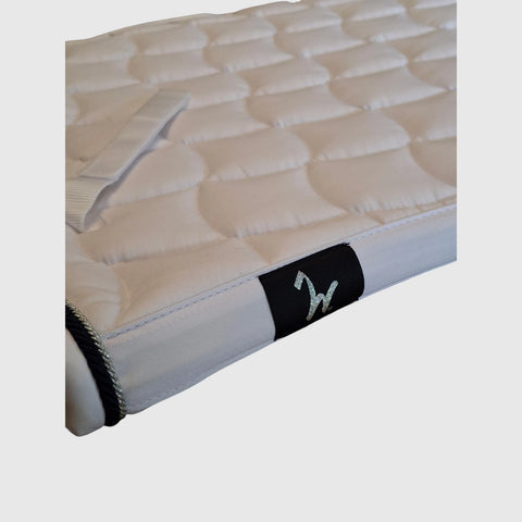DR Saddle Pad 24/7 white, cord navy-silver