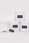 Fleece Bandagen 4 er Set weiß