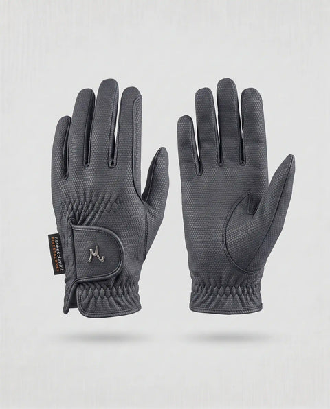 Handschuhe Bella Rose schwarz