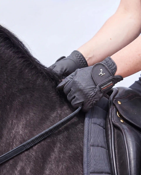 Handschuhe Bella Rose schwarz