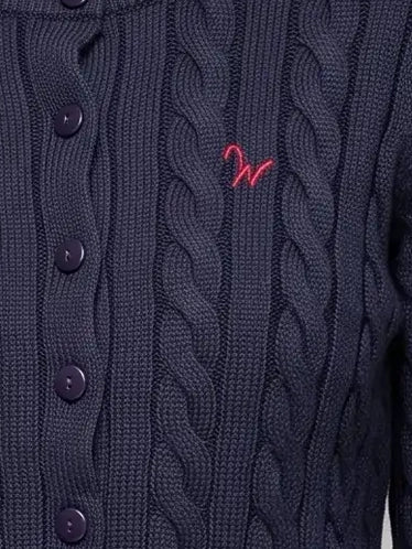 Cardigan Zopf navy