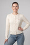 Cardigan Zopf ecru