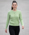 Cardigan Zopf grün