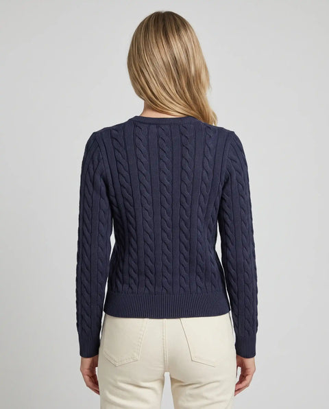 Cardigan Zopf navy