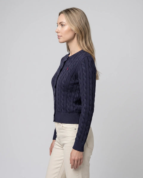 Cardigan Zopf navy