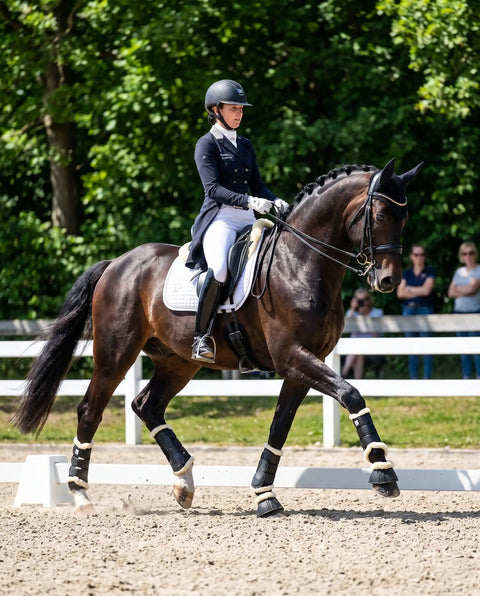 Gamasche mit Kunstfell schwarz