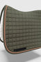Gigolo saddle pad olive with rust/mother-of-pearl/mud colored cord