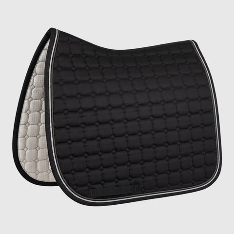Tapis de selle Gigolo noir avec cordon argent/noir/anthracite