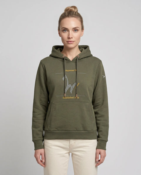 Hoodie Elly olive