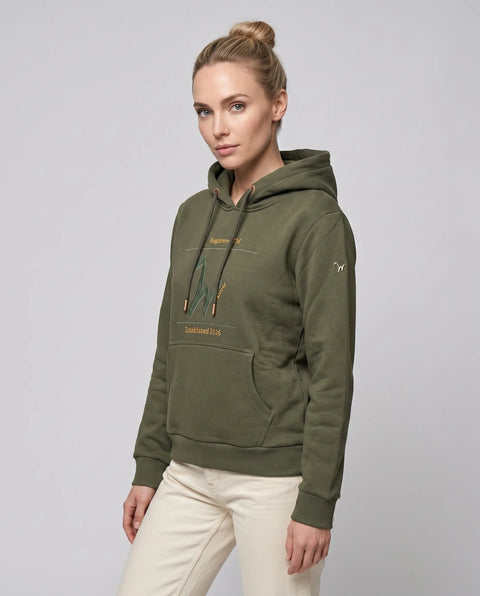 Hoodie Elly olive