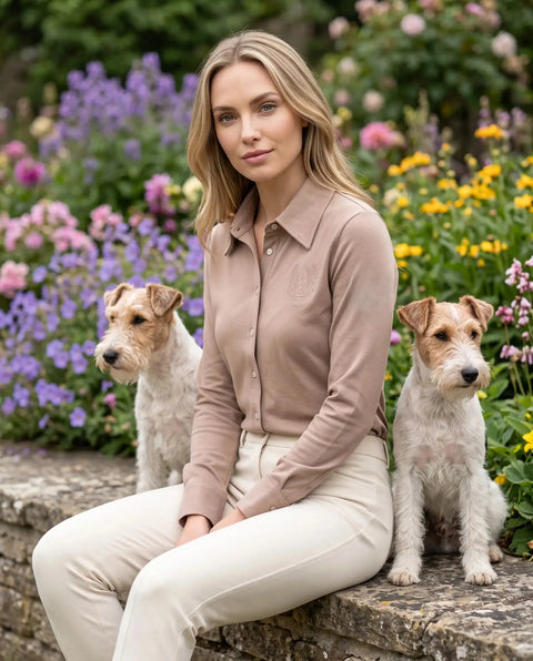 Bluse Laura latte macchiato