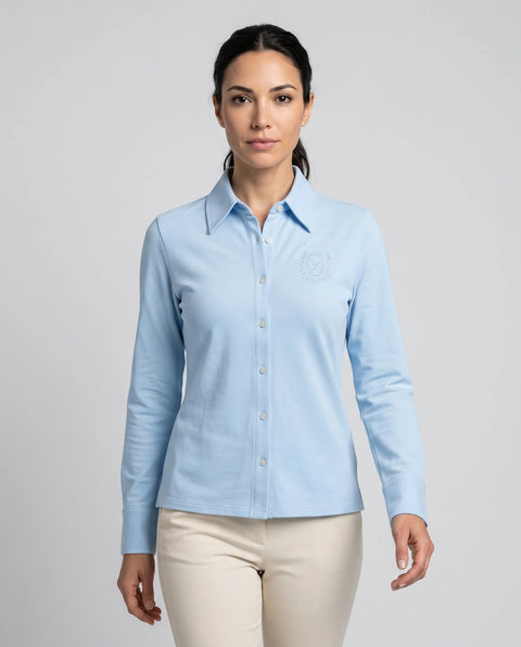 Bluse Laura hellblau