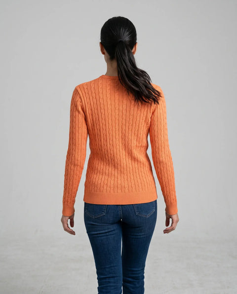 Zopf Pullover New Generation orange