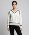 Strick Pullover Stripe ecru