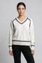 Strick Pullover Stripe ecru