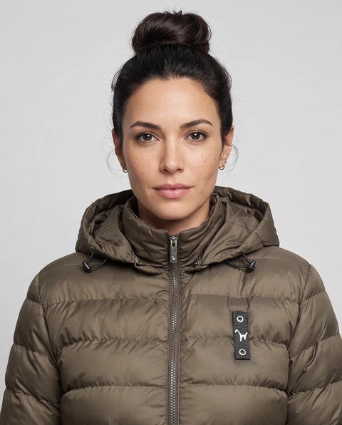Mantel Valentina khaki