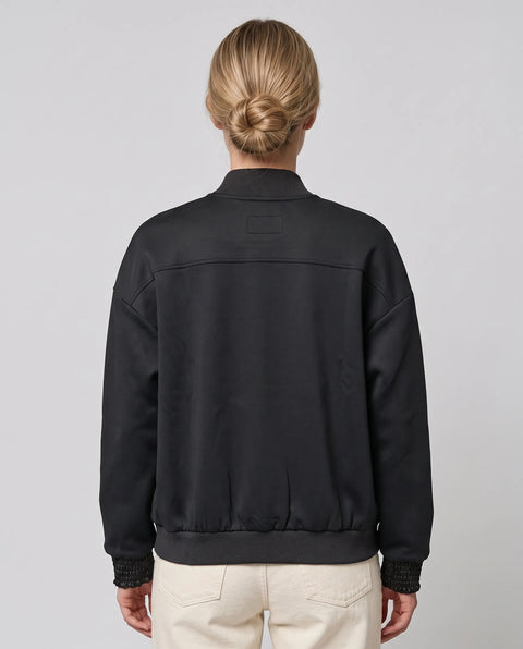 Zipper Pullover schwarz