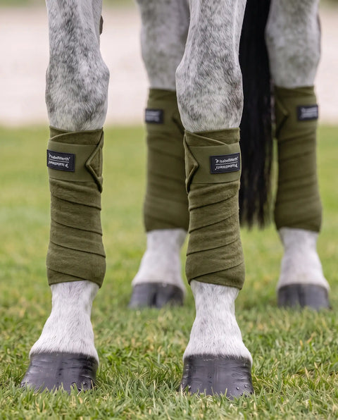Fleece Bandagen 4 er Set olive
