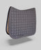 Gigolo saddle pad anthracite mélange with anthracite/silver/anthracite colored piping