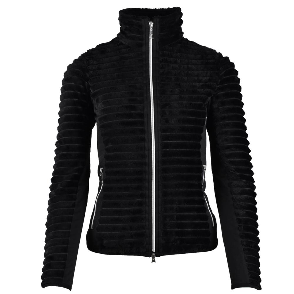 Damen Fleecejacke Frieda schwarz