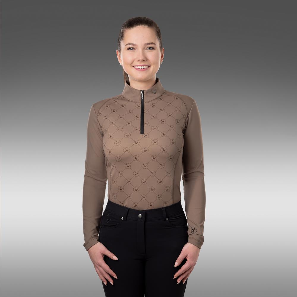 Damen Trainingsshirt Ella simply taupe