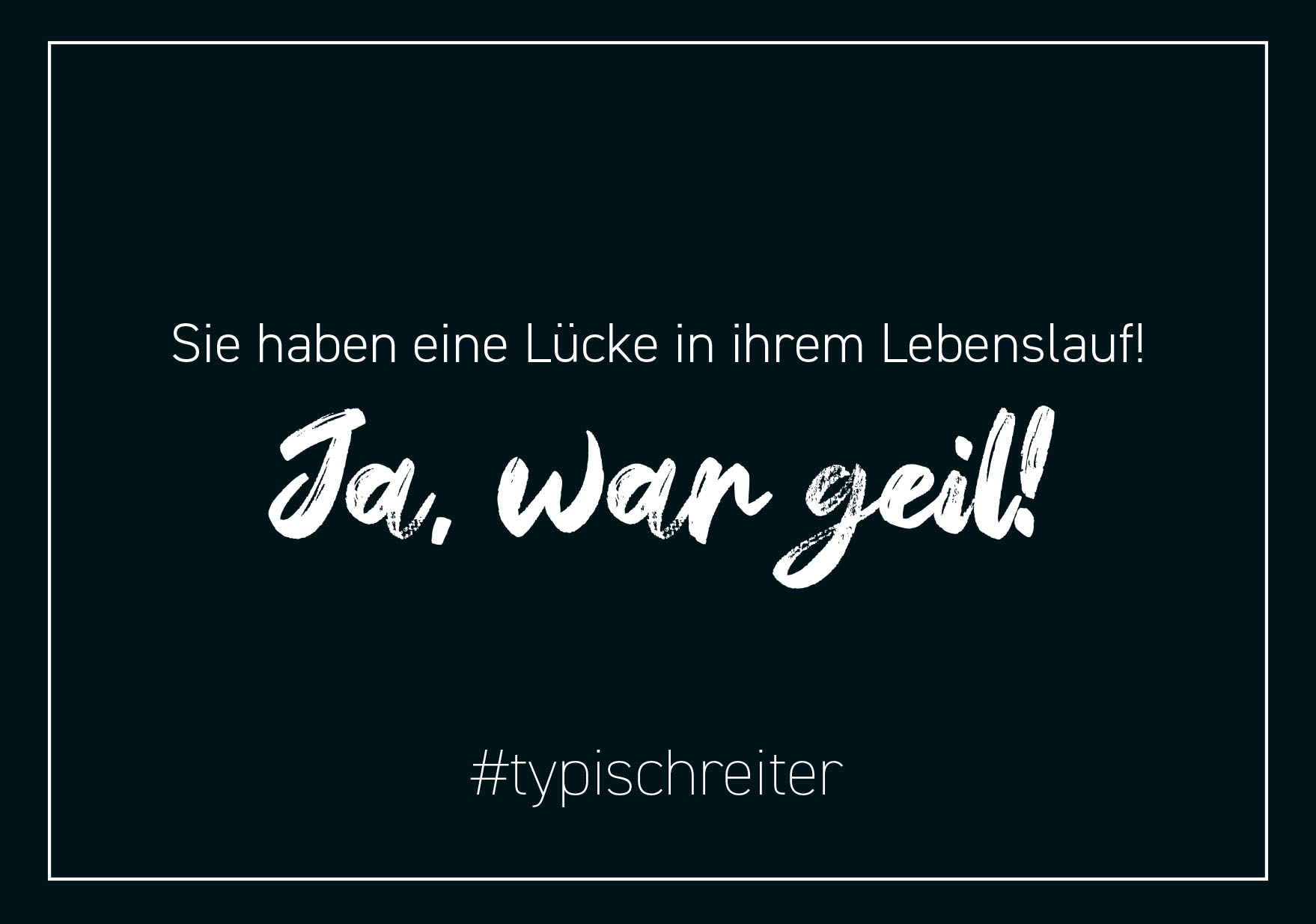 Postkarte "typischreiter"