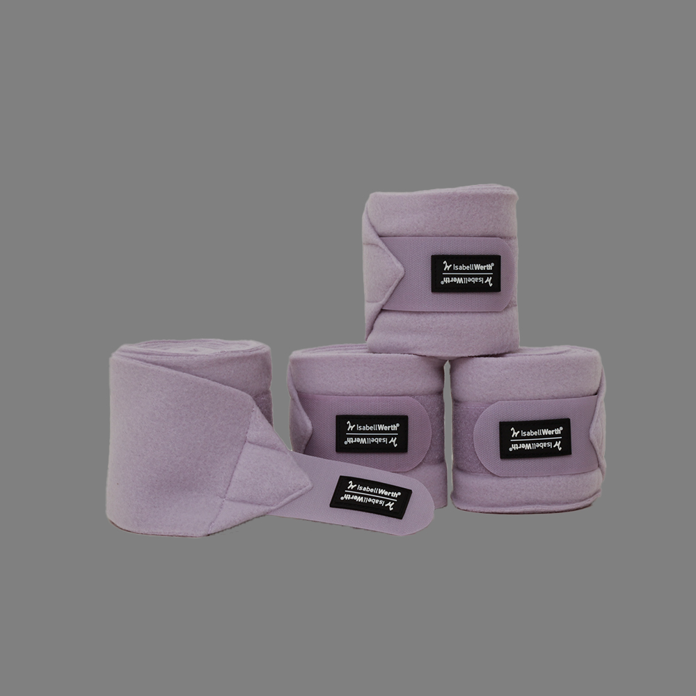 Fleece Bandage Lilac 4 er Set