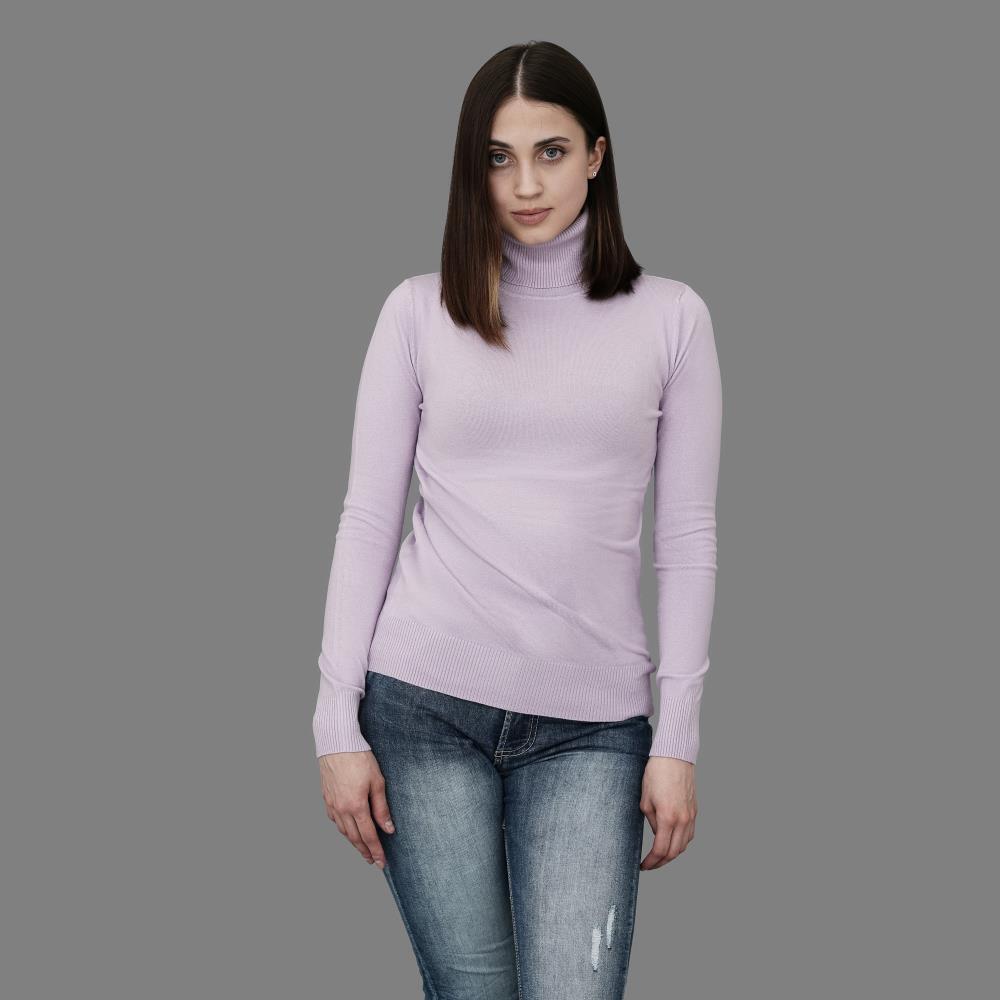 Damen Rollkragenpullover Elisa flieder