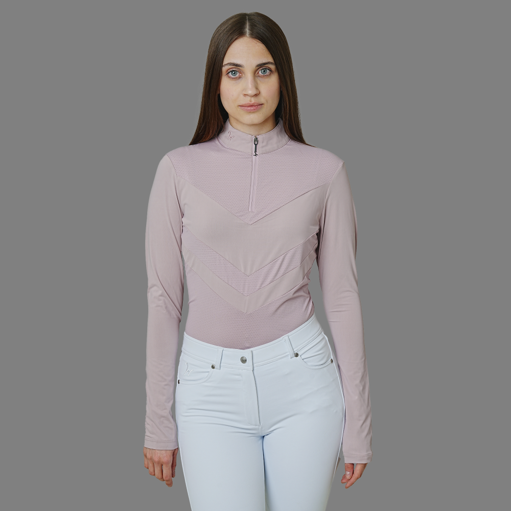 Damen Langarm Trainingsshirt Njala lilas L