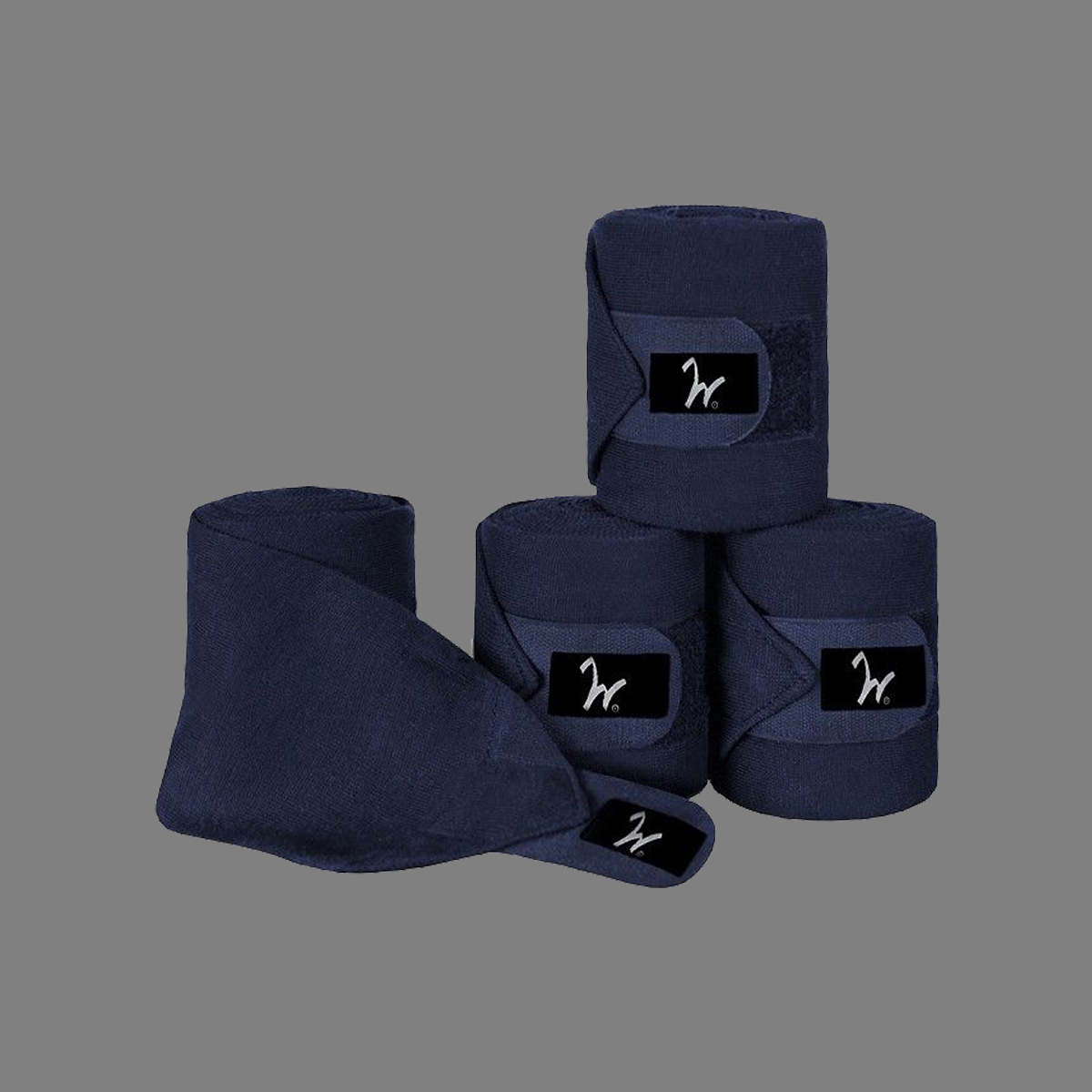 Isabell Werth Strick Bandagen 4 er Set navy