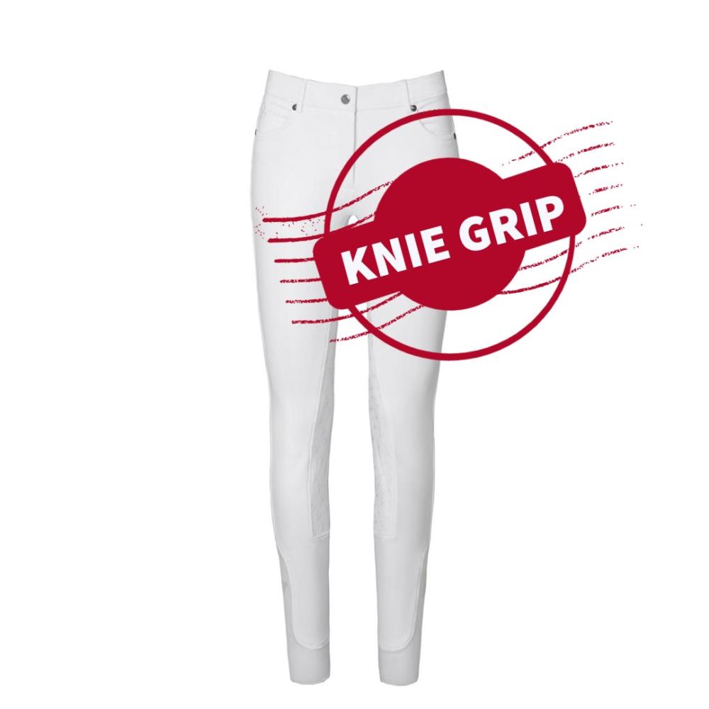 Damen Reithose Isabell Knie Grip weiss-36