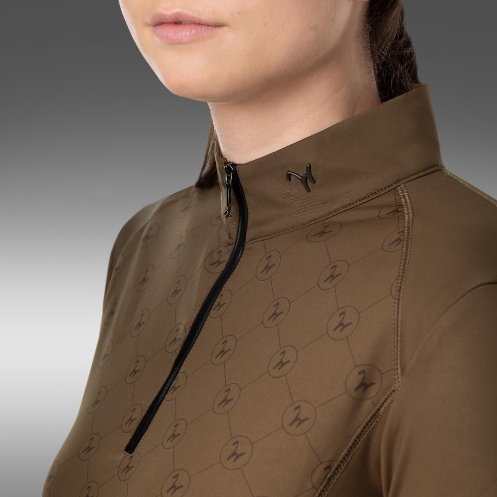 Damen Trainingsshirt Ella chocolate