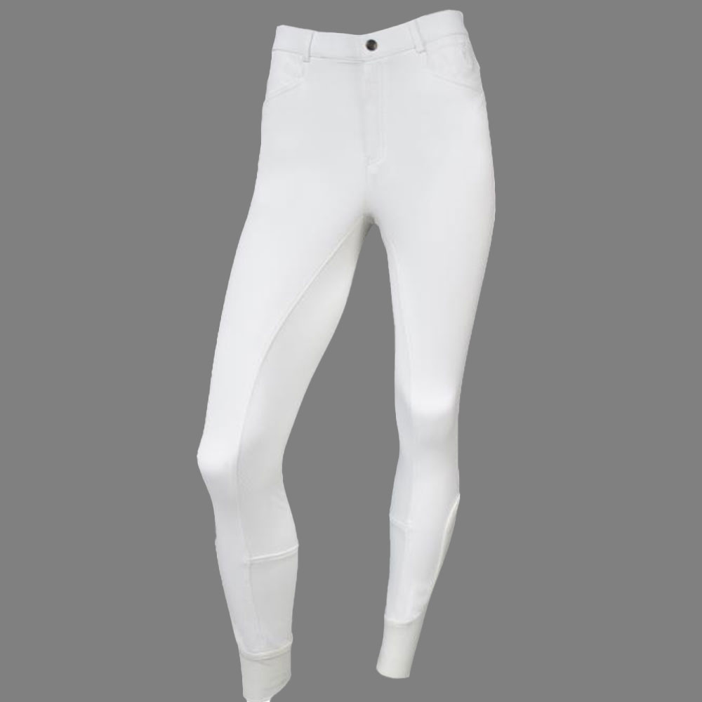 Tim`s Herren Reithose Basic Full Grip weiss-52