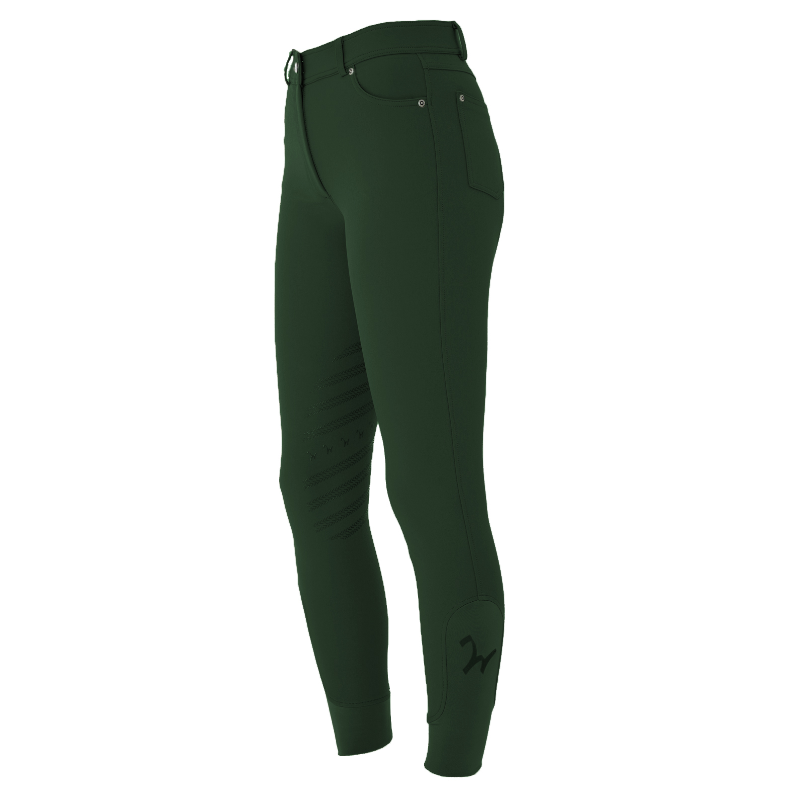 Damen Reithose Isabell Knie Grip forest-36