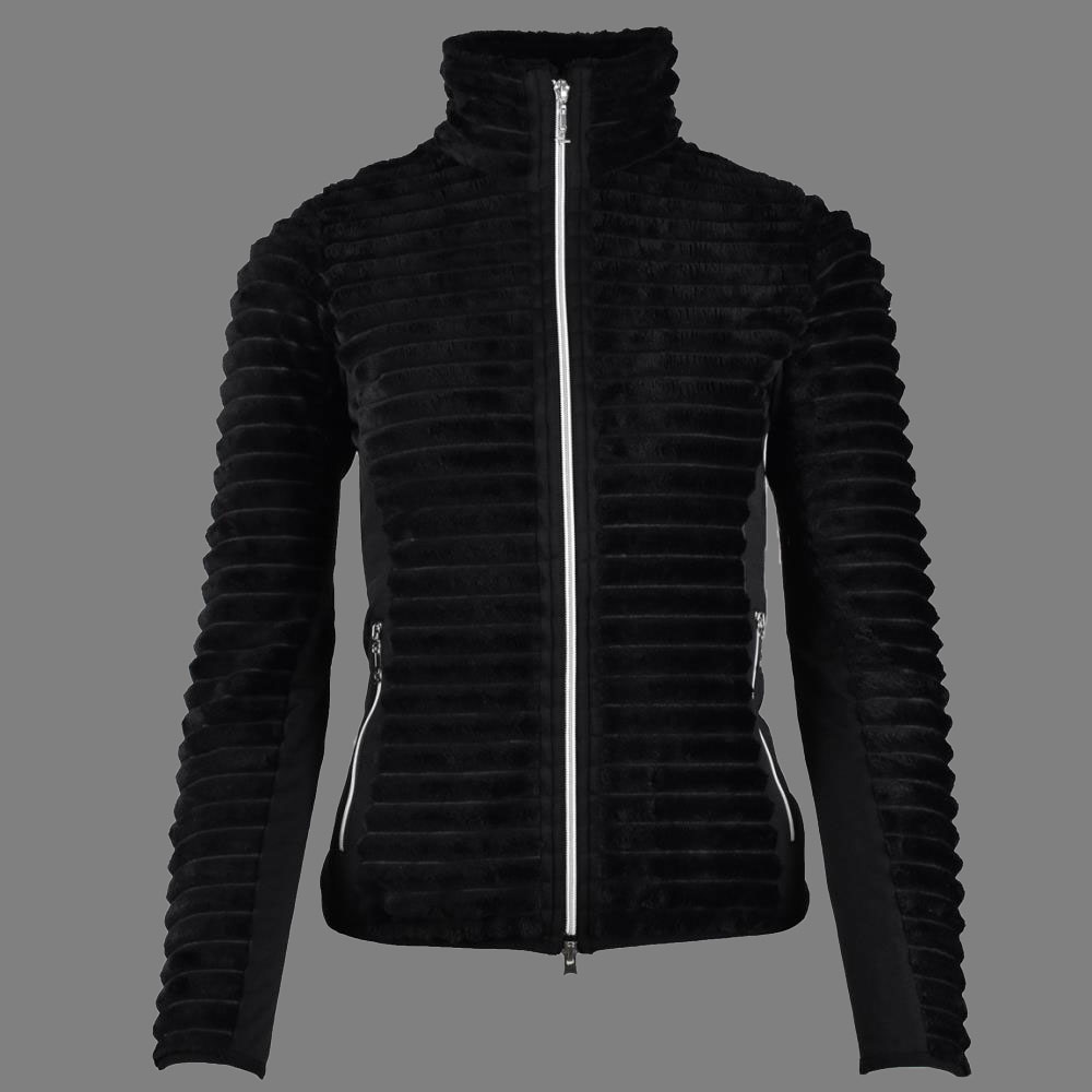 Damen Fleecejacke Frieda schwarz