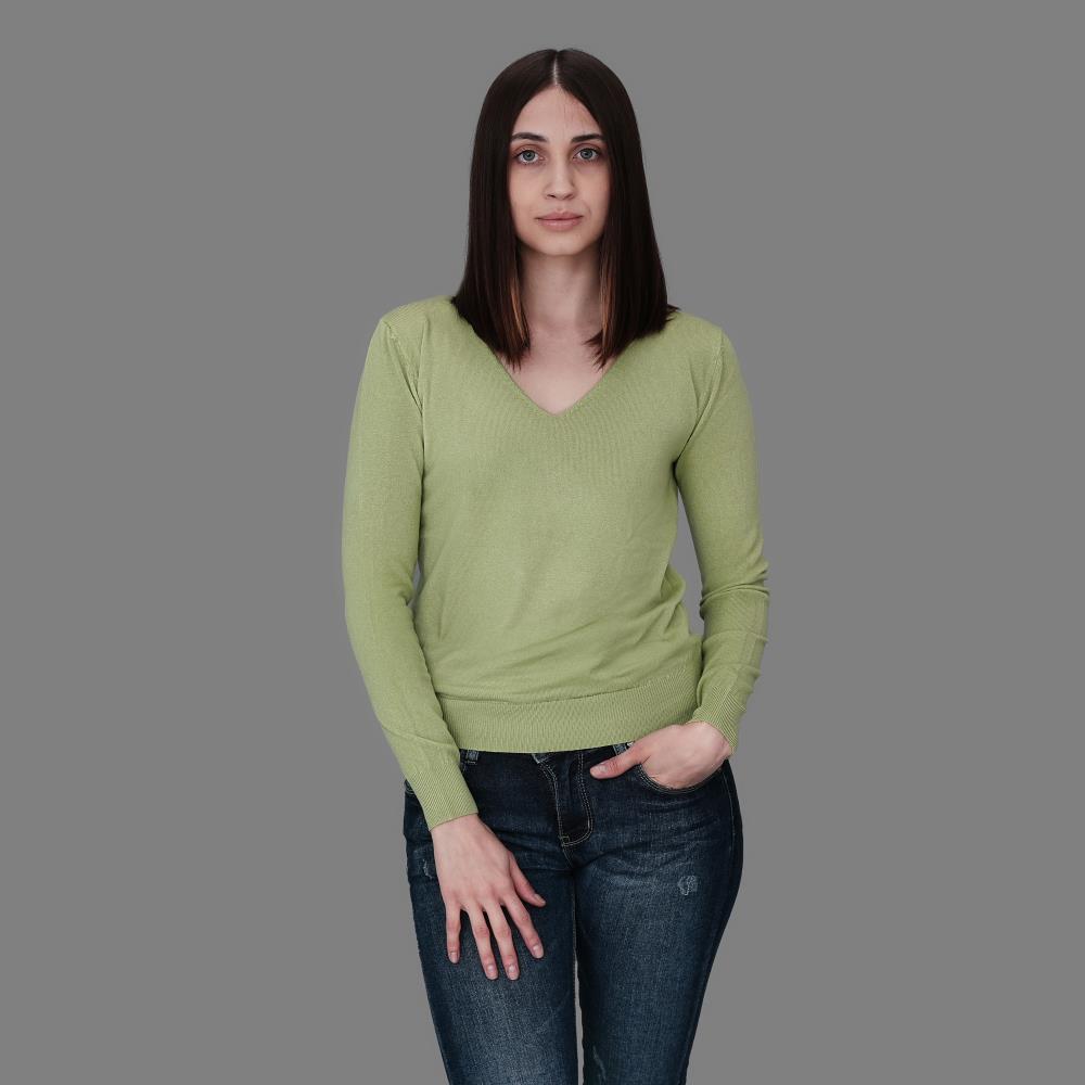 Damen Pullover Christin hellgrün S/M